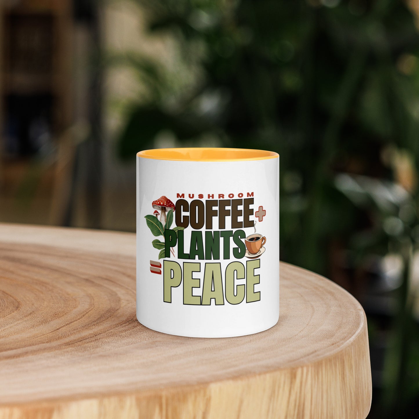 Mushroom Coffee + Plants = Peace