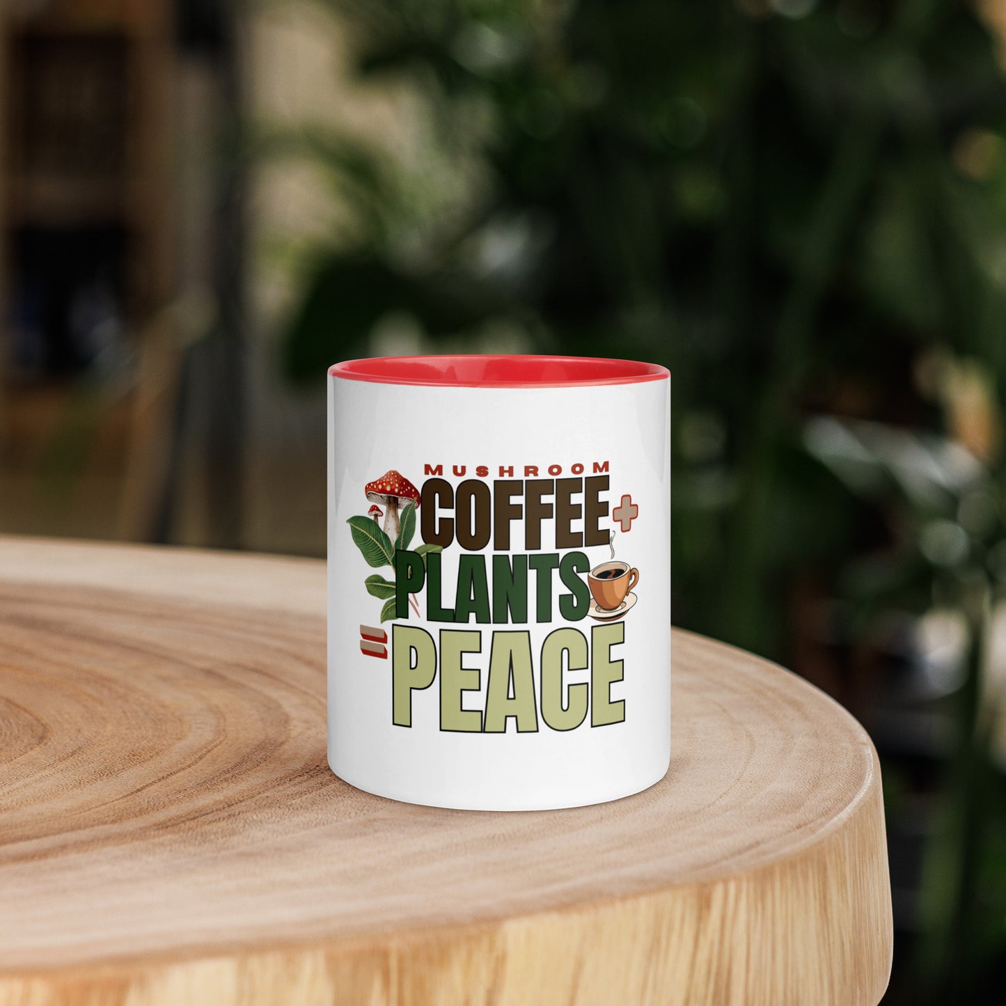 Mushroom Coffee + Plants = Peace